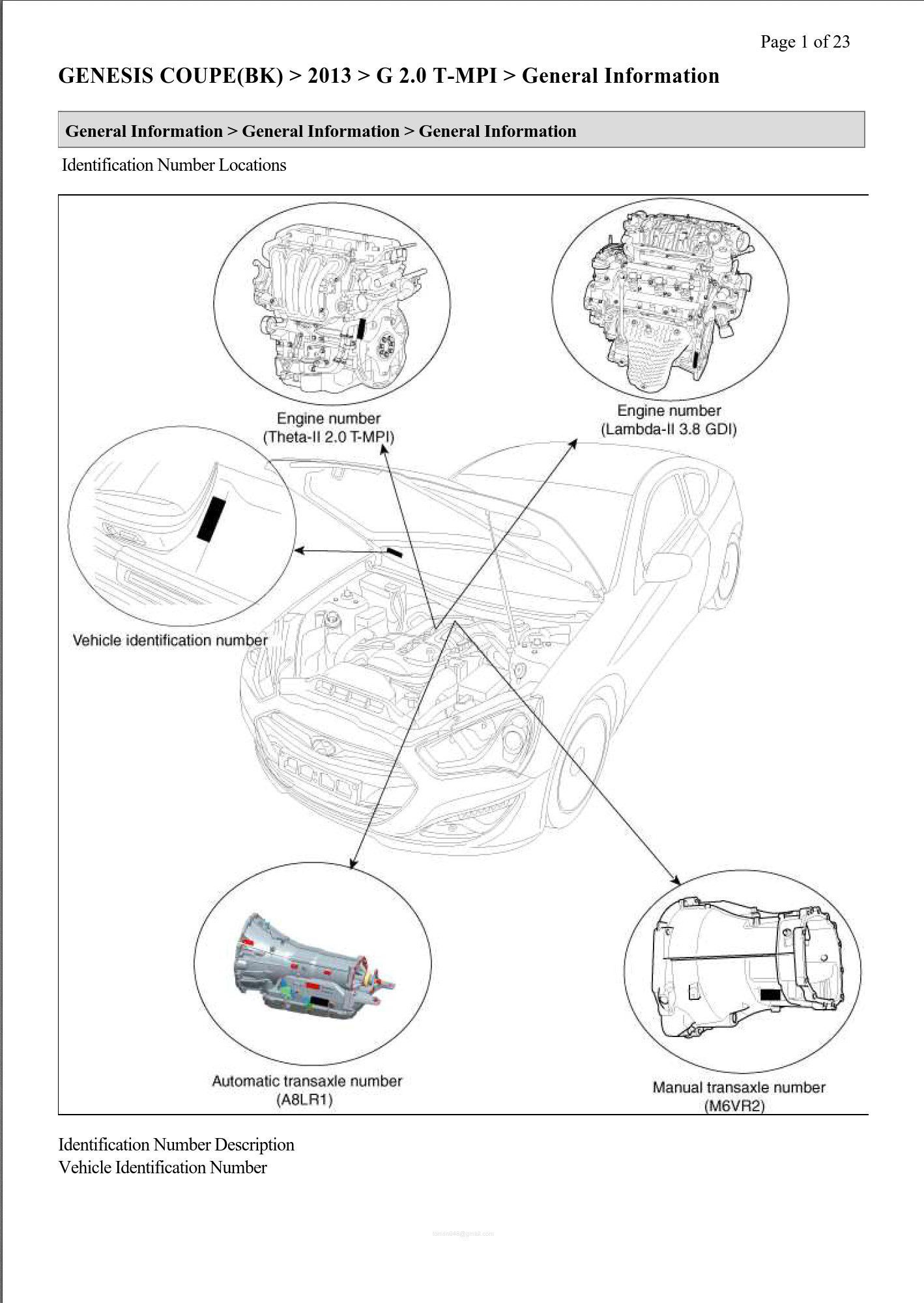 hyundai genesis 2013 2.0t workshop manual