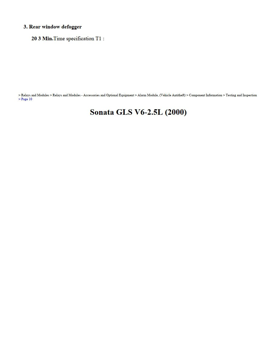 hyundai sonata 2000 v6 2.5l workshop manual