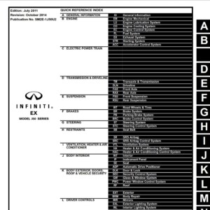infiniti ex37 2012 workshop manual