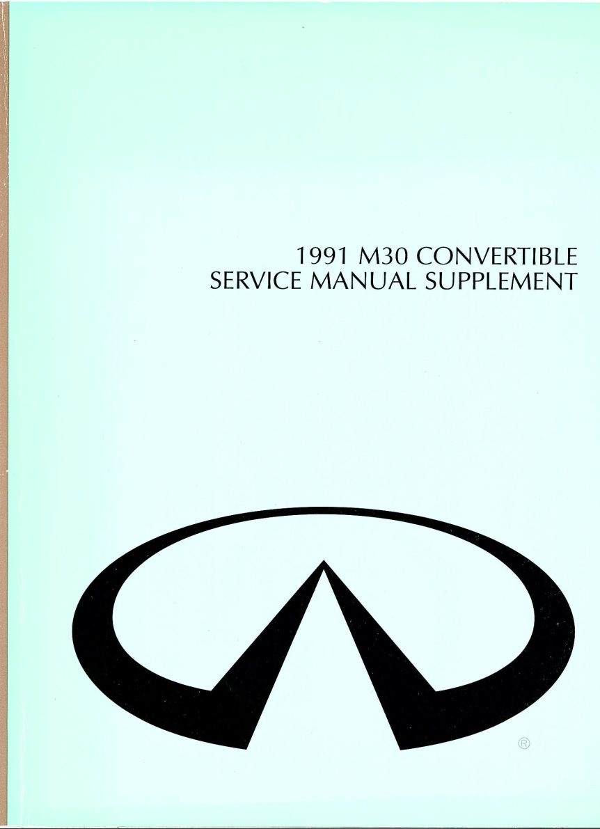 infiniti m30 1991 supplement workshop manual