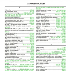 infinity m35 2006 workshop manual