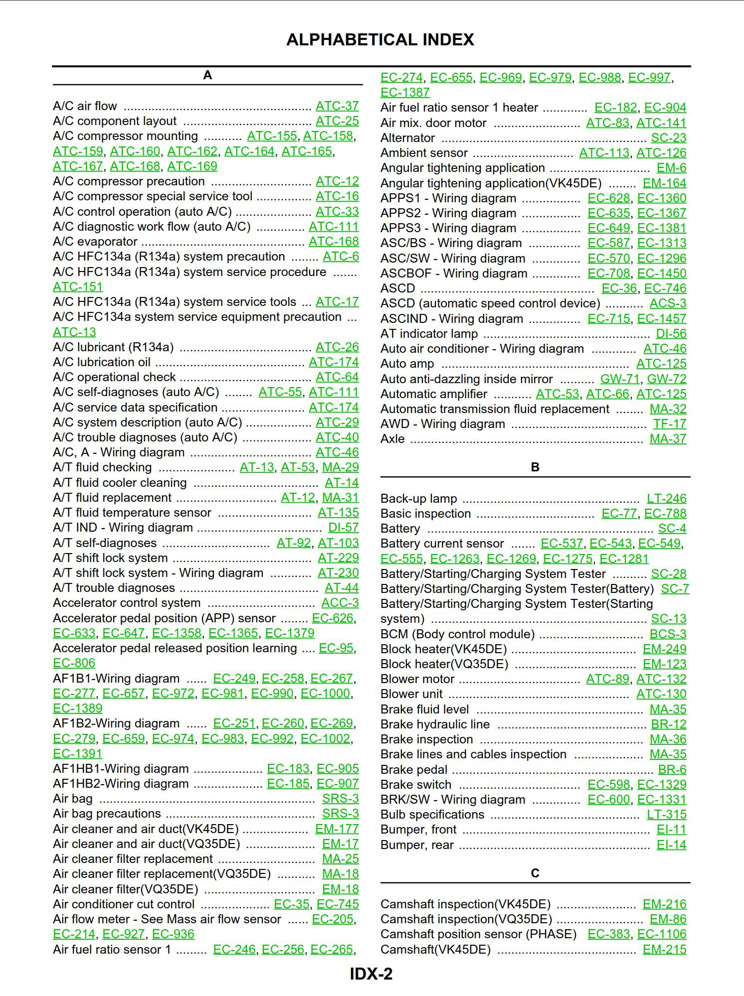 infinity m35 2006 workshop manual