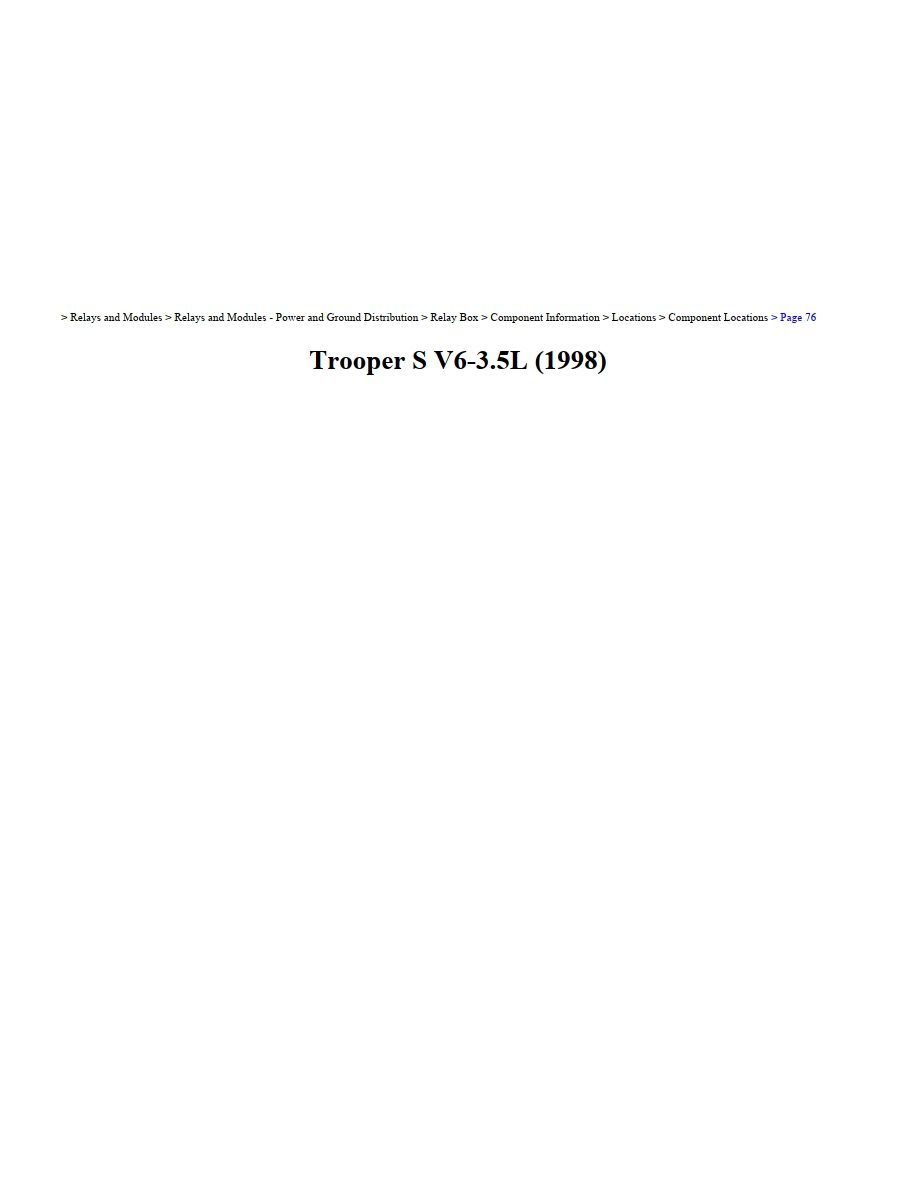 isuzu trooper 1998 3.5l workshop manual
