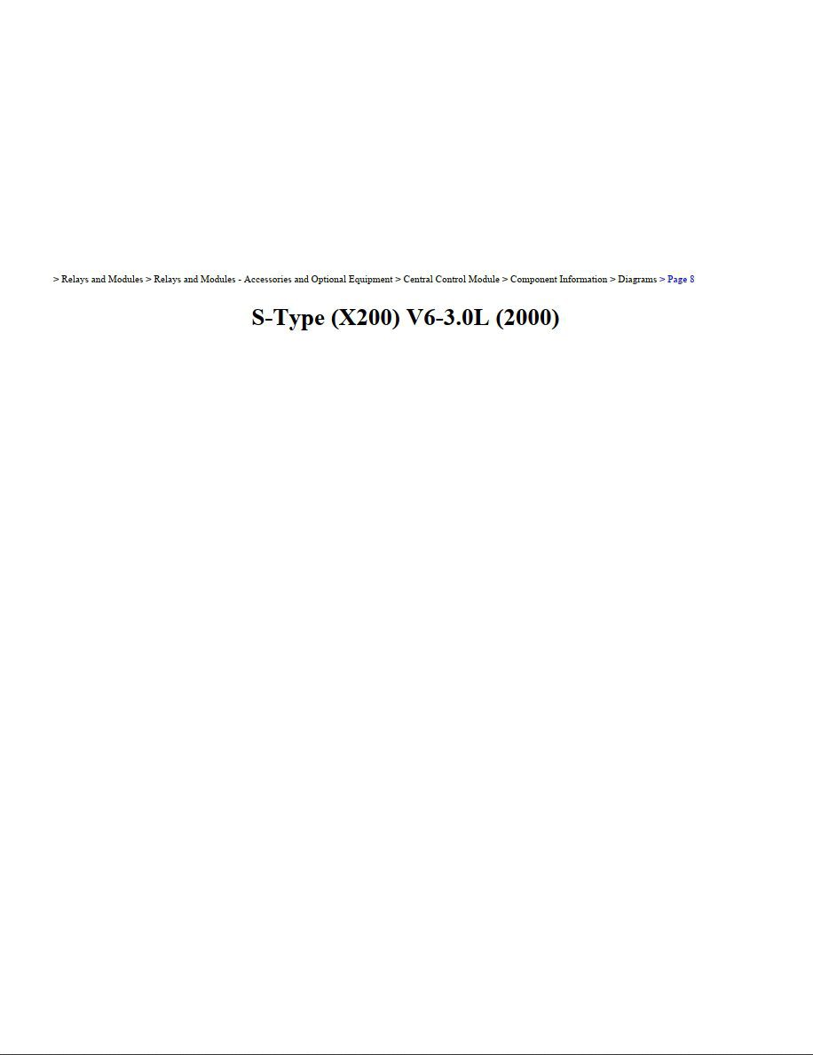 jaguar s type 2000 (x200) v6 3.0l workshop manual
