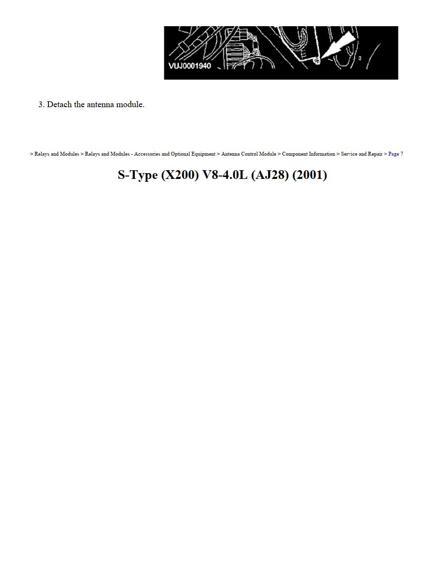 jaguar s type 2001 (x200) 4.0l workshop manual