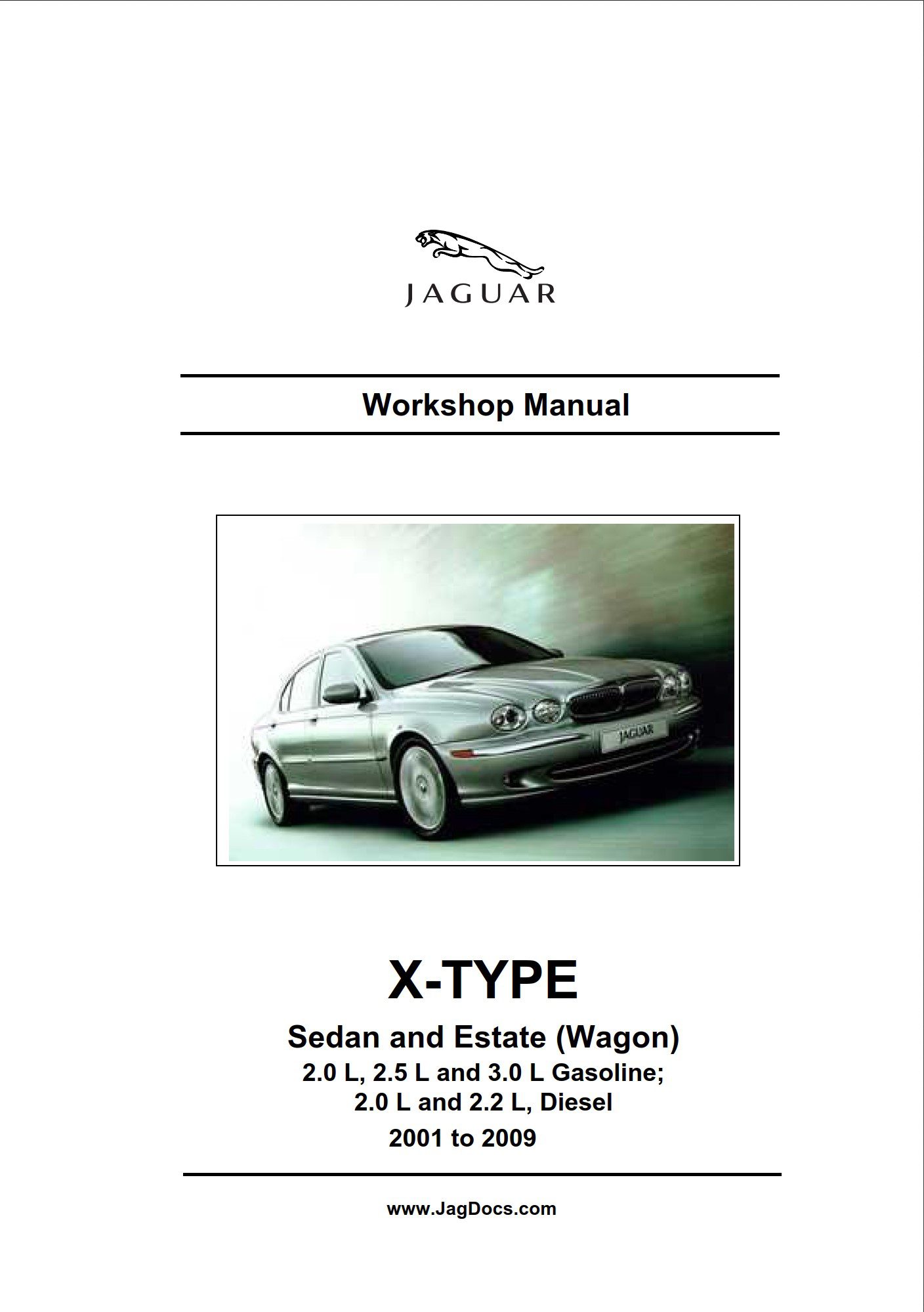 jaguar x type 2001 2009 workshop manual