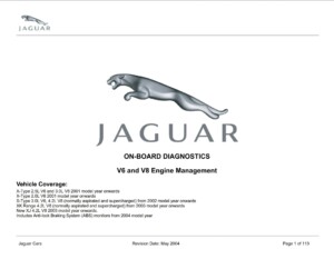 jaguar x type 2001 on board diagnostics