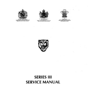 jaguar xj12 workshop manual