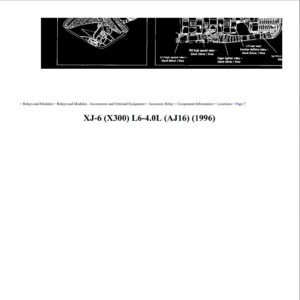 jaguar xj6 1996 4.0l workshop manual