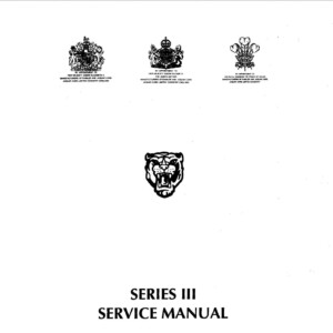 jaguar xj6 workshop manual