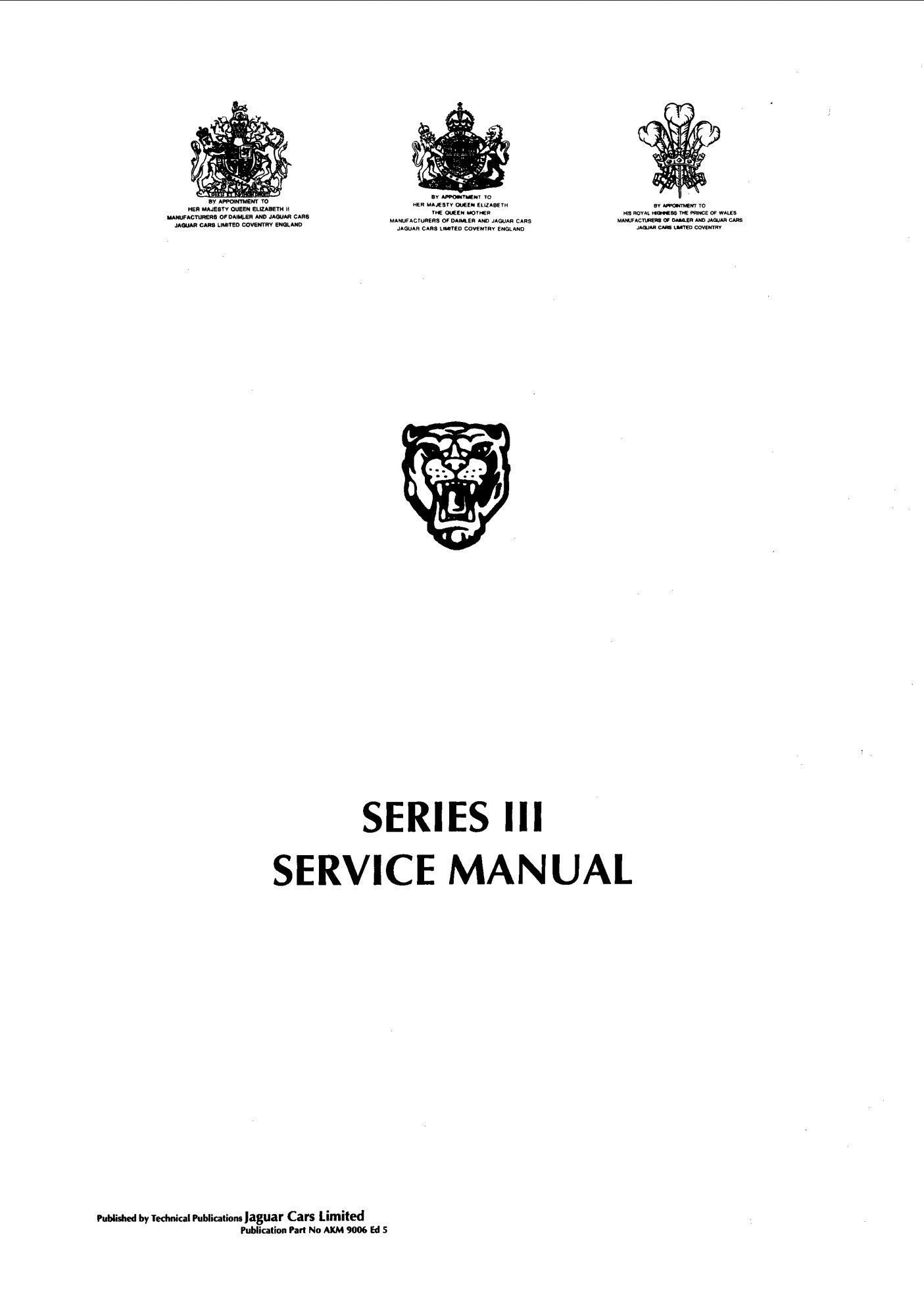jaguar xj6 workshop manual