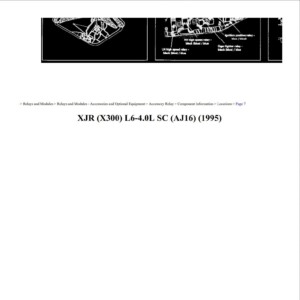 jaguar xjr 1995 4.0l workshop manual