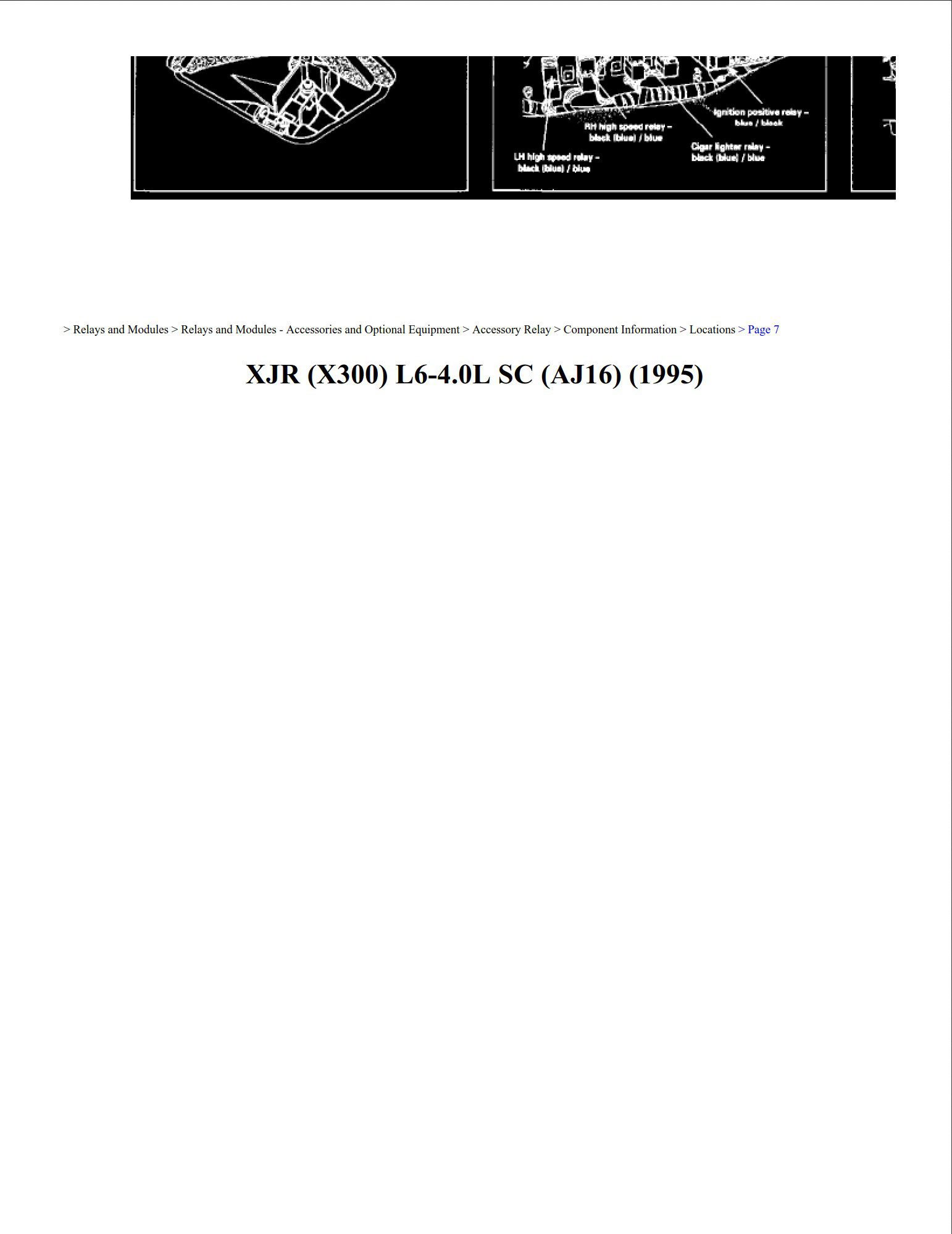 jaguar xjr 1995 4.0l workshop manual