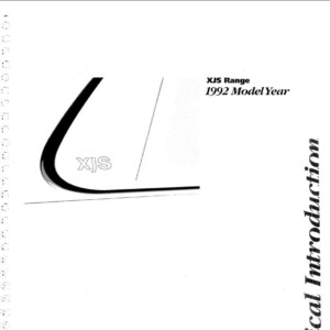 jaguar xjs 1992 technical introduction workshop manual