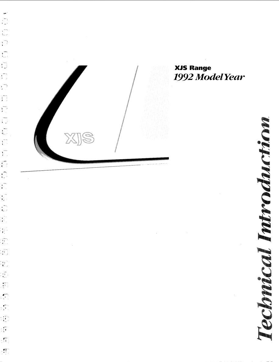 jaguar xjs 1992 technical introduction workshop manual