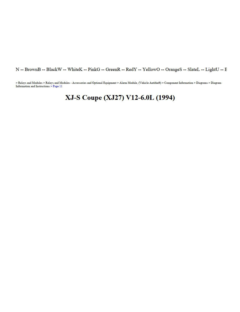 jaguar xjs 1994 coupe v12 6.0l workshop manual