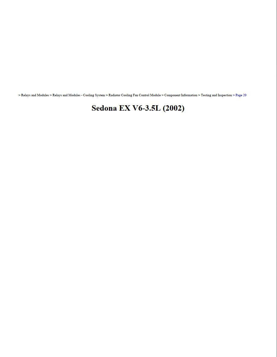kia sedona 2002 ex v6 3.5l workshop manual