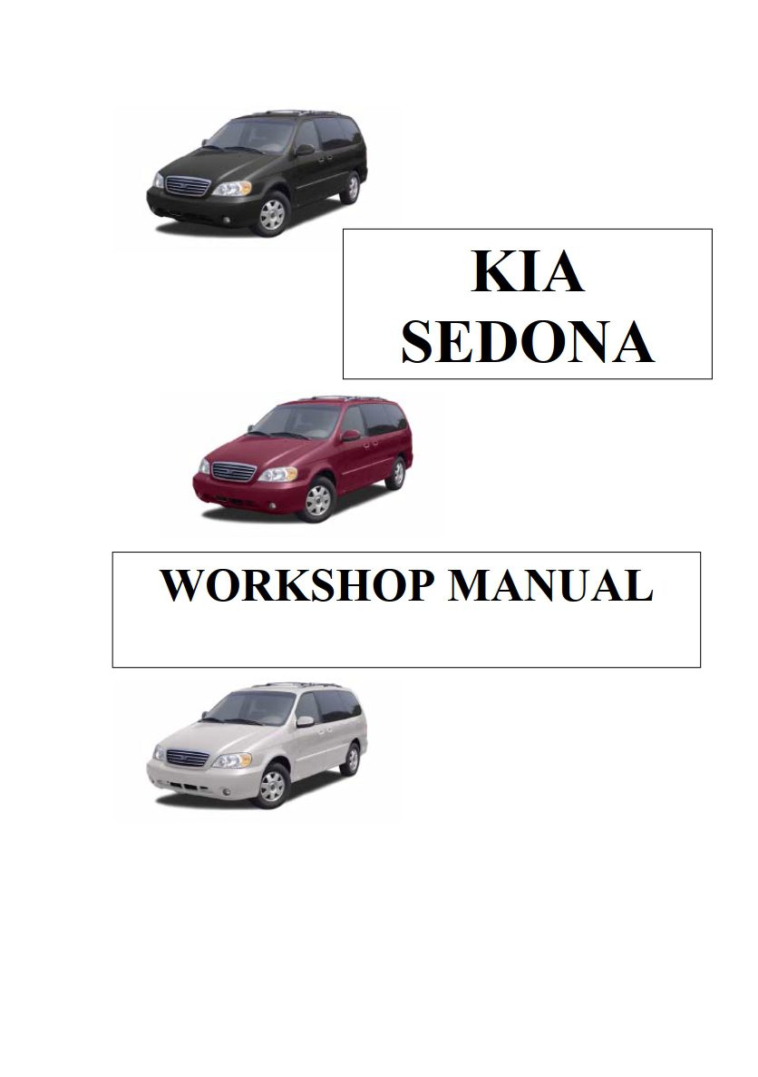 kia sedona workshop manual