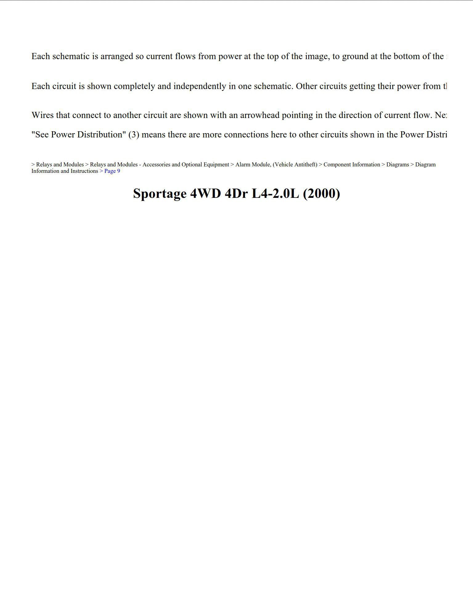 kia sportage 2000 2.0l workshop manual