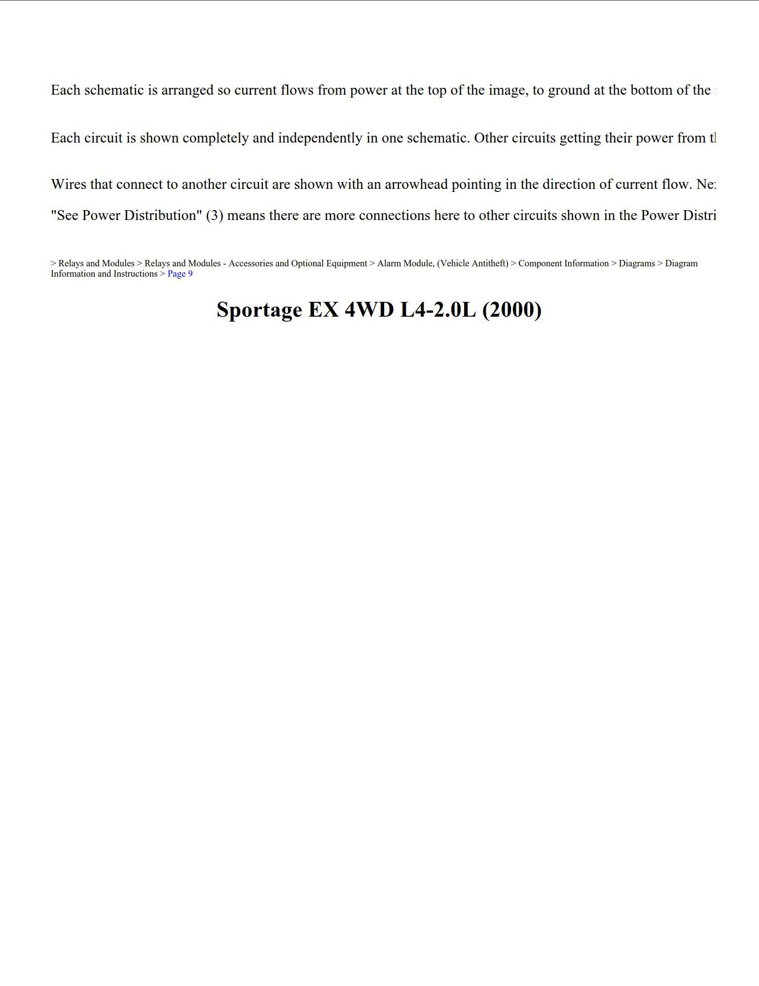 kia sportage 2000 4wd 2.0l workshop manual
