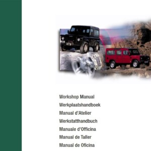 land rover defender 300tdi 1999 2002 supplement workshop manual