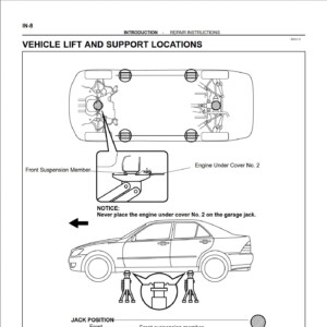 lexus is300 2000 2005 workshop manual