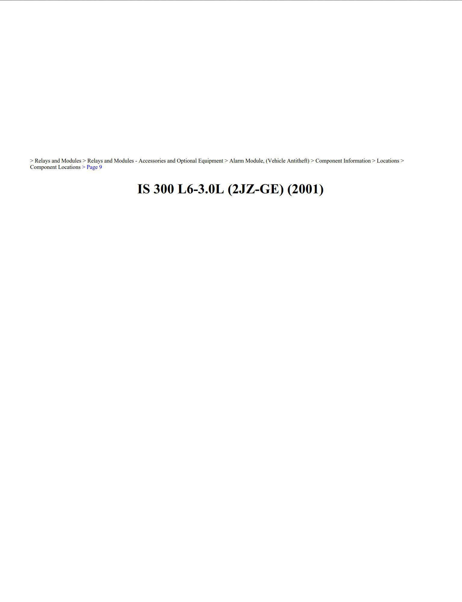lexus is300 2001 3.0l workshop manual