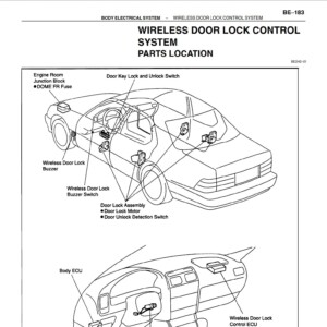 lexus ls400 1995 (ucf20 series) service repair manual