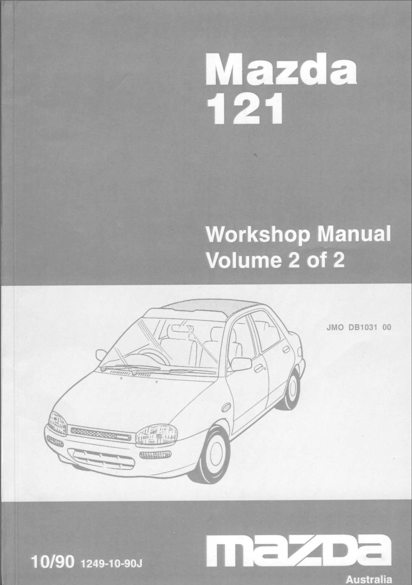 mazda 121 1990 workshop manual vol 2