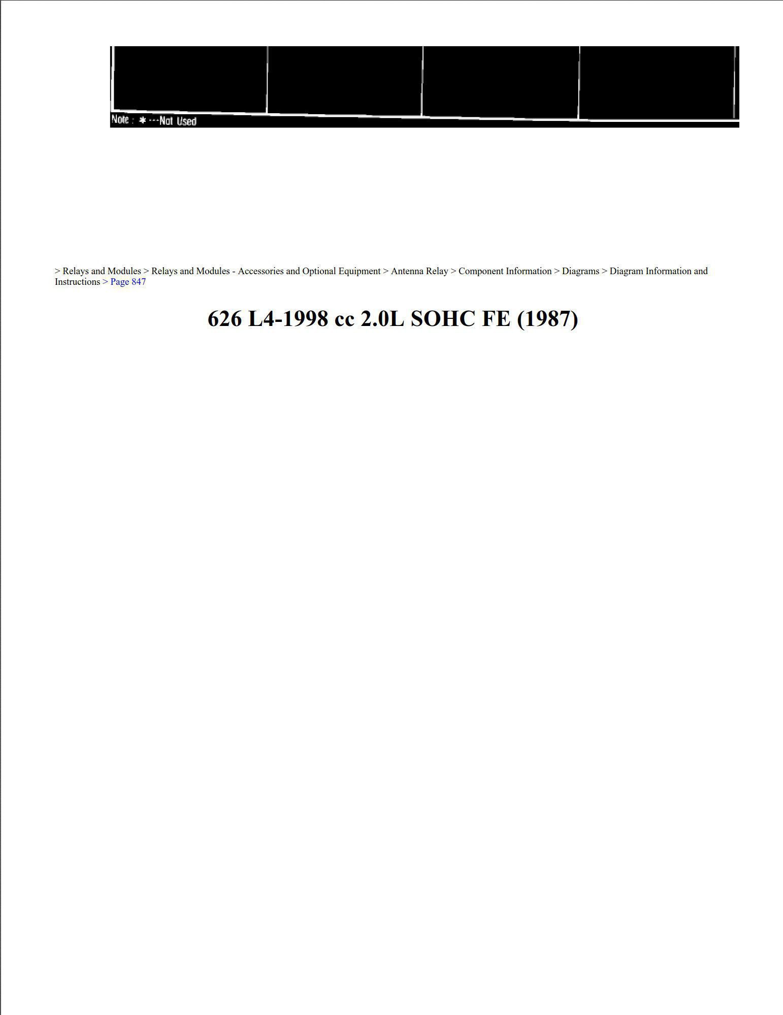 mazda 626 1987 2.0l sohc workshop manual