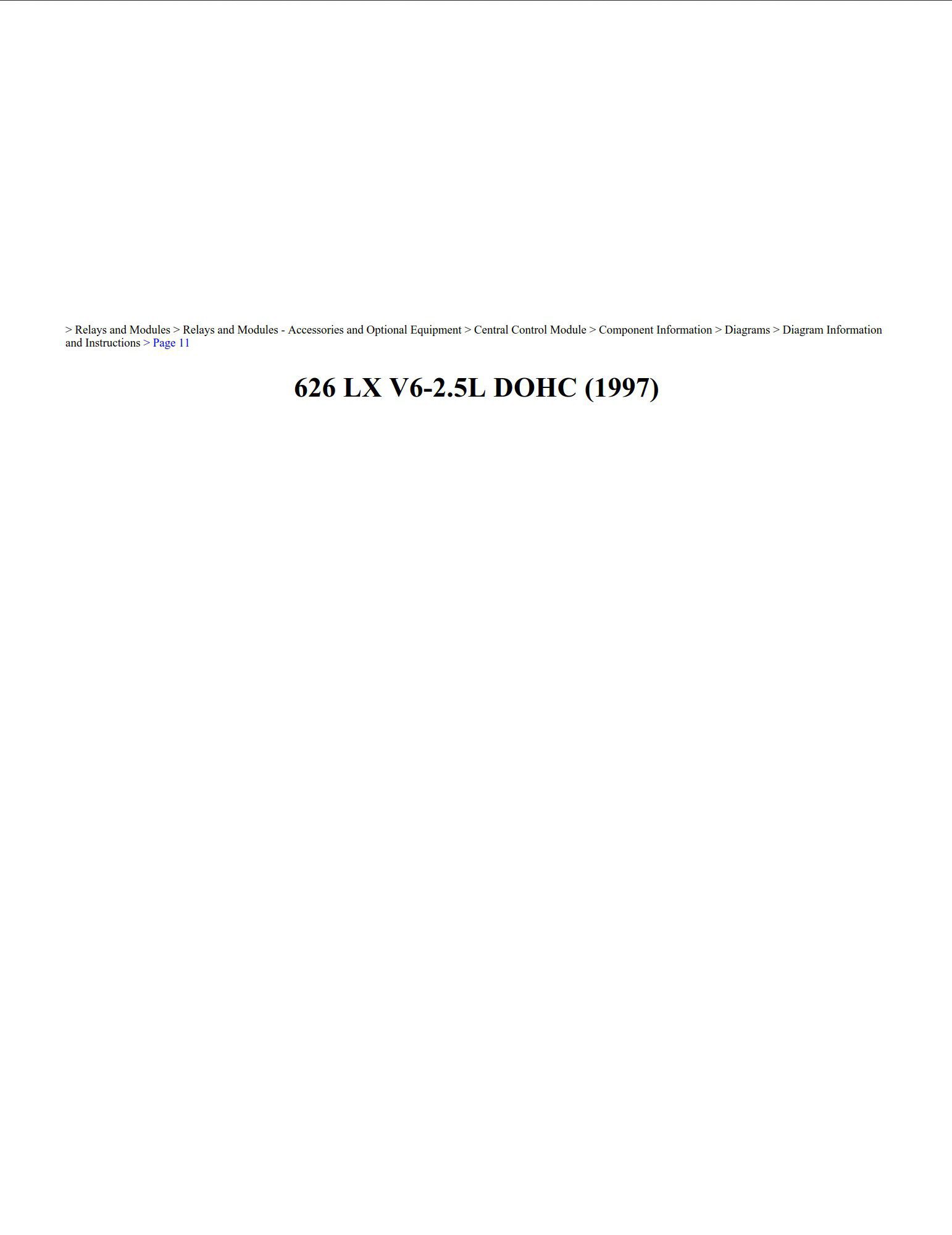 mazda 626 1997 2.5l dohc workshop manual