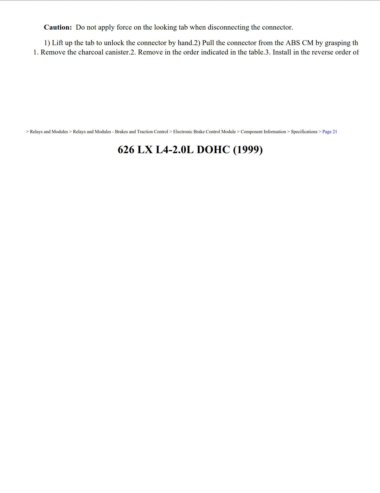 mazda 626 1999 2.0l dohc workshop manual