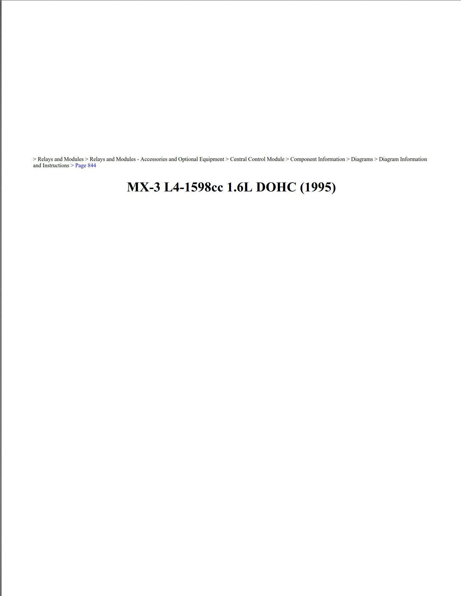 mazda mx 3 1995 1.6l dohc workshop manual