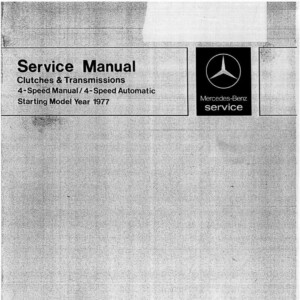 mercedes 230 1977 workshop manual