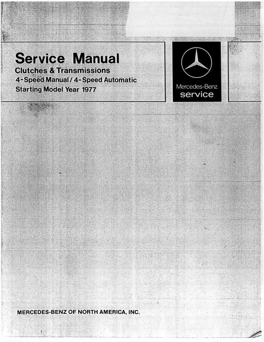 mercedes 230 1977 workshop manual