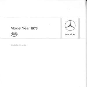 mercedes 230 1978 workshop manual service