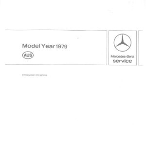 mercedes 230 1979 workshop manual service