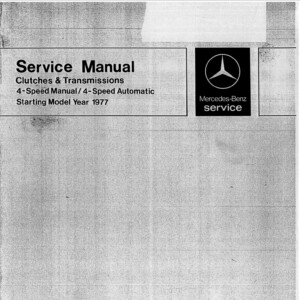 mercedes 240 1977 workshop manual