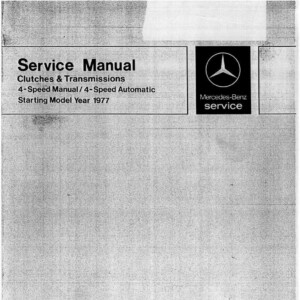 mercedes 280 1977 workshop manual