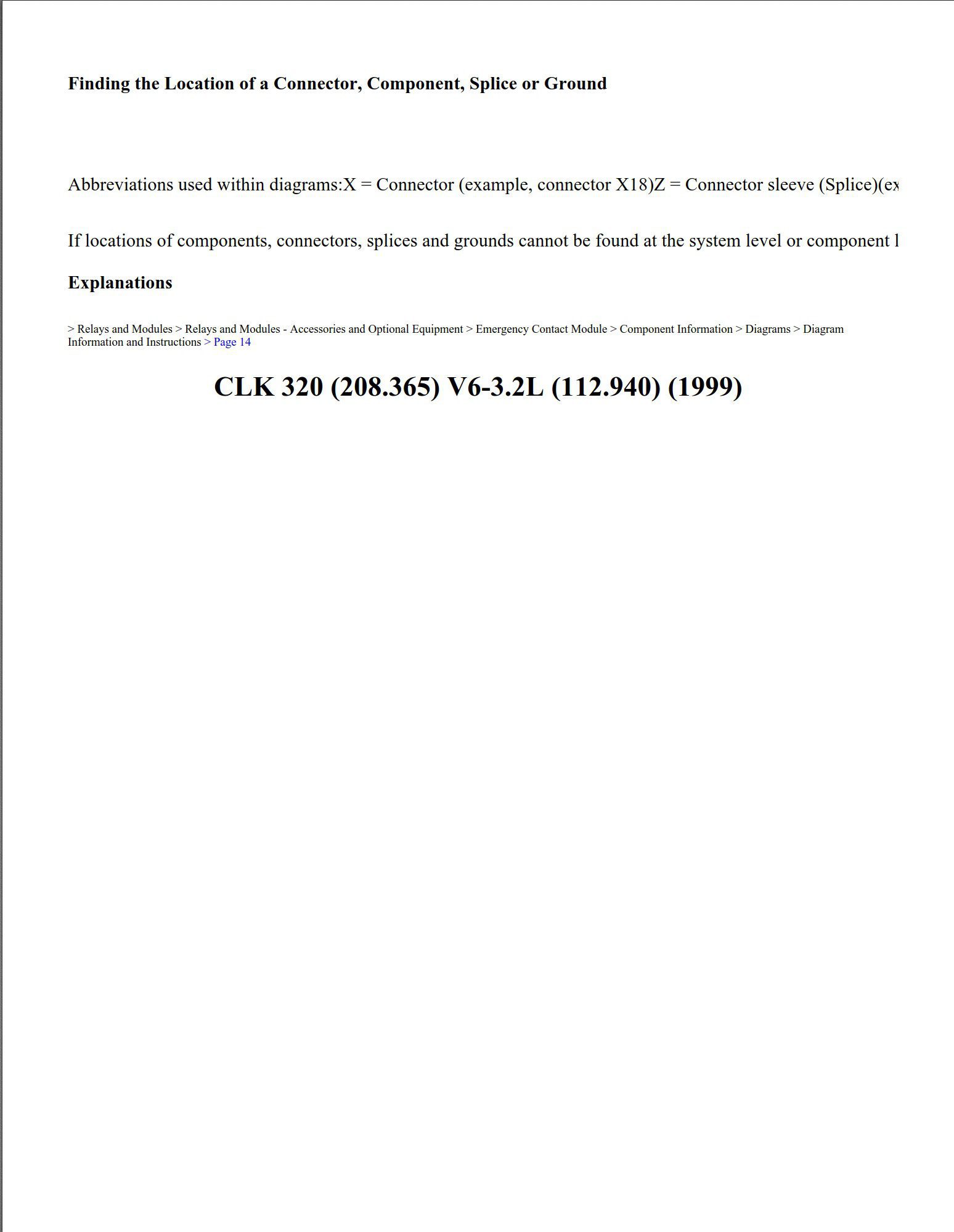 mercedes clk 320 1999 v6 3.2l workshop manual