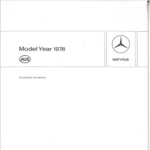 mercedes e 280 1978 workshop manual service