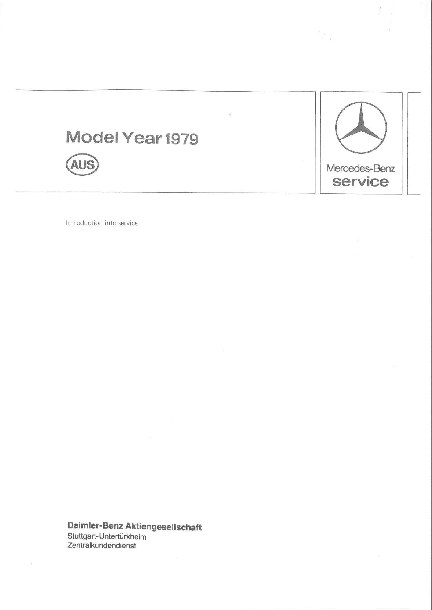 mercedes e 280 1979 workshop manual service