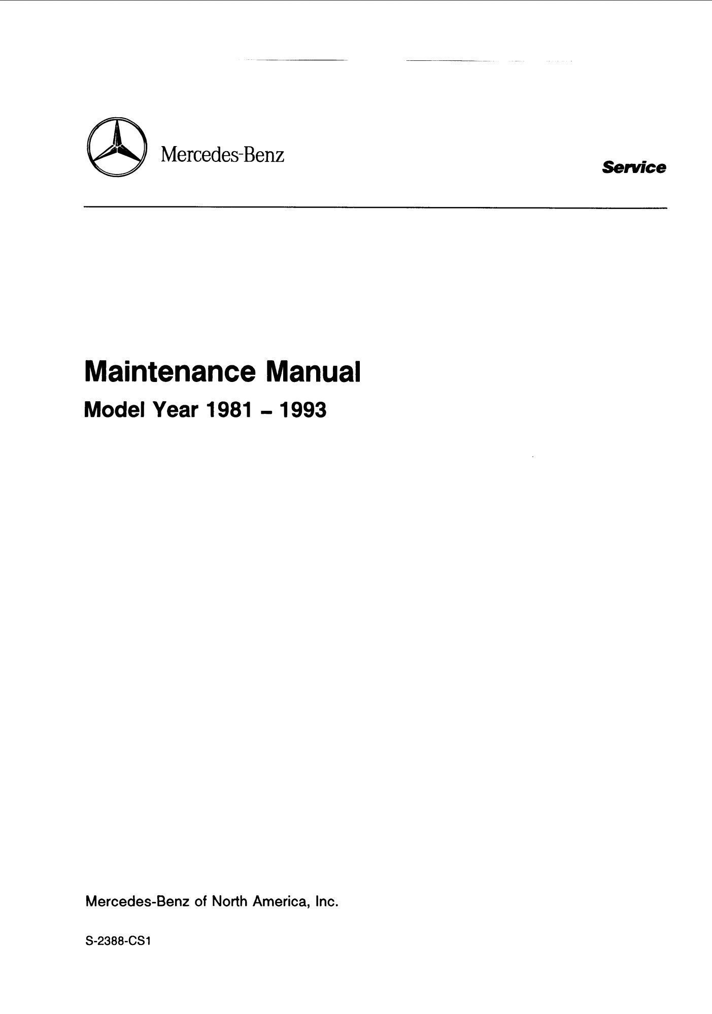 mercedes sl 500 1990 1992 workshop manual
