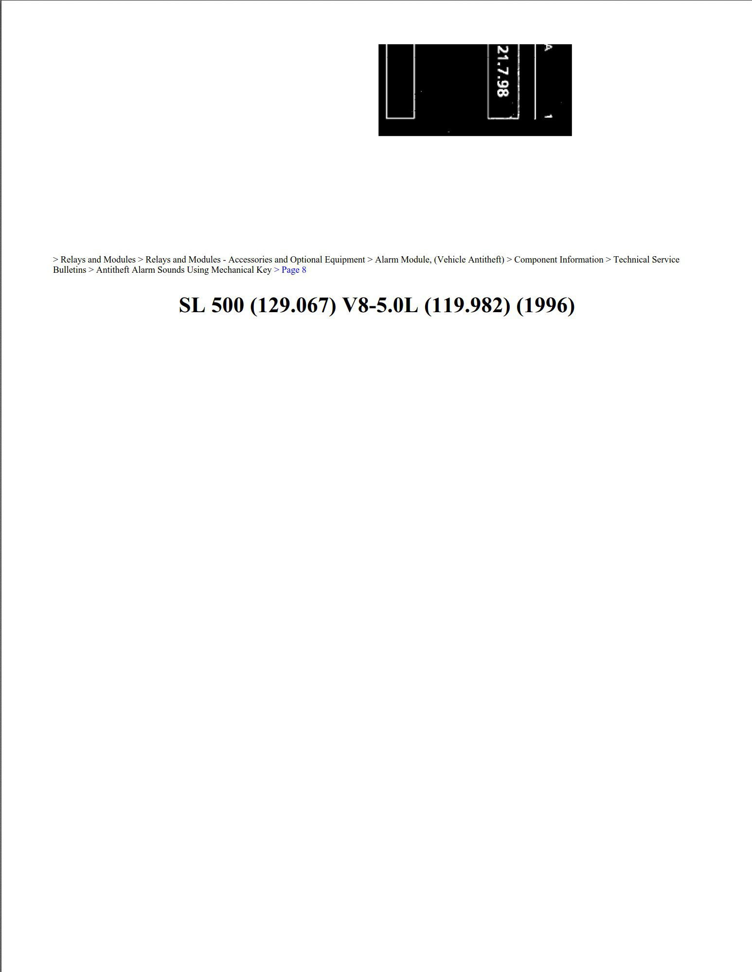 mercedes sl 500 1996 v8 5.0l workshop manual