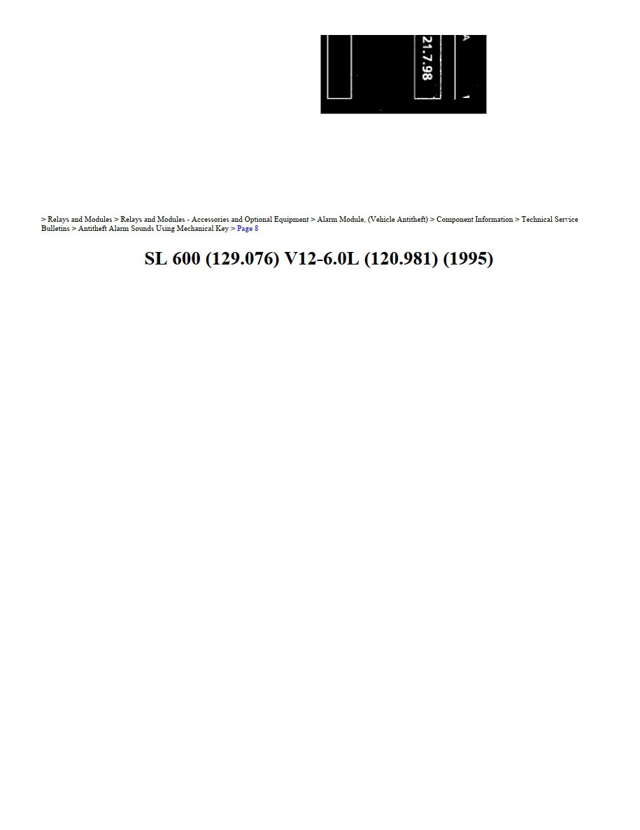 mercedes sl 600 1995 6.0l workshop manual