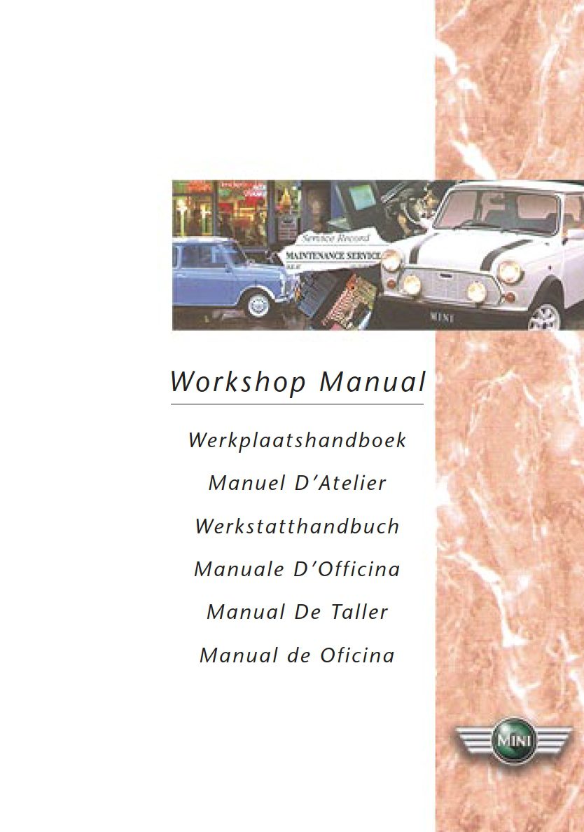 mini cooper 1998 workshop manual