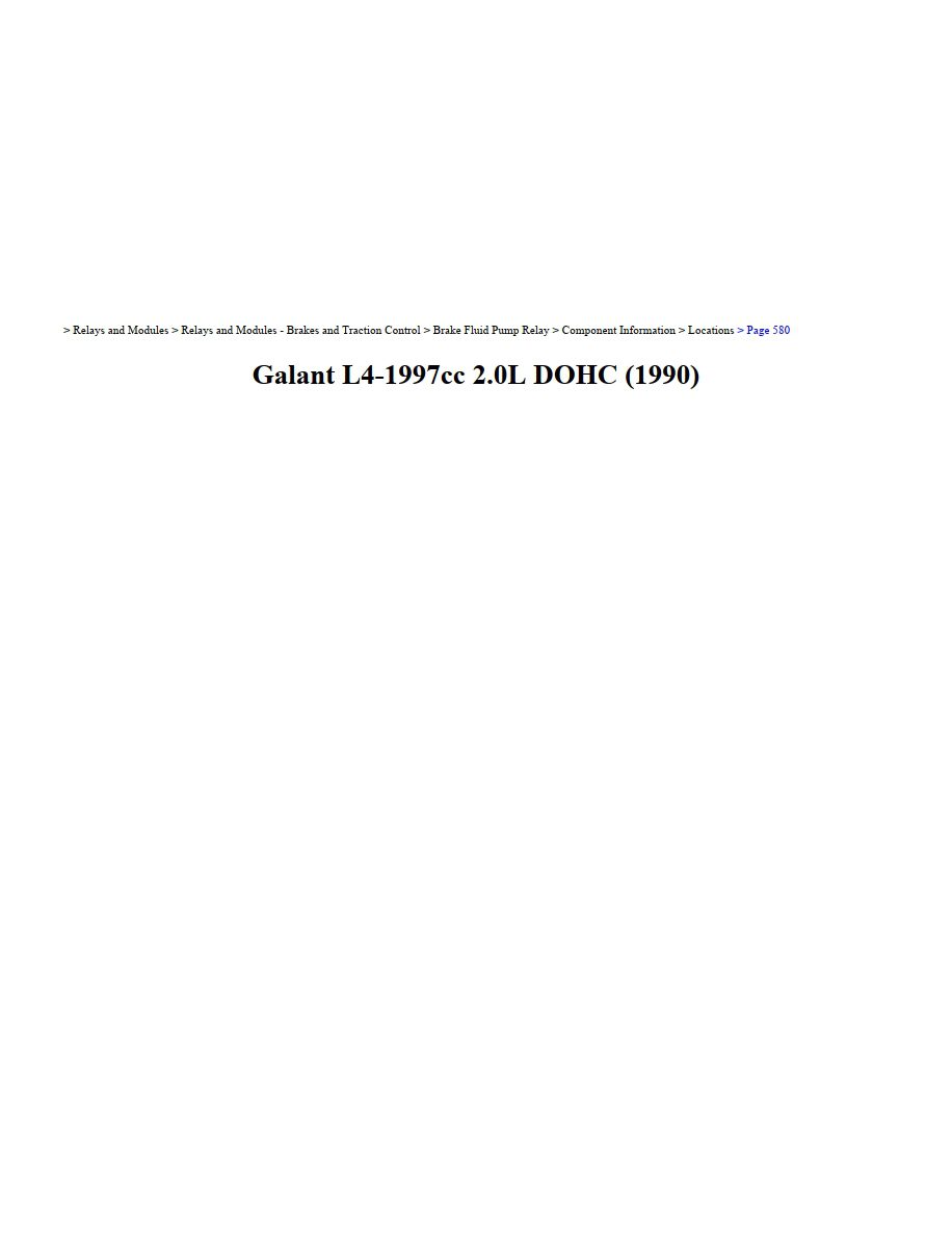 mitsubishi galant 1990 2.0l dohc workshop manual