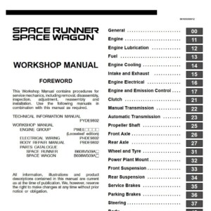 mitsubishi space runner 2000 workshop manual