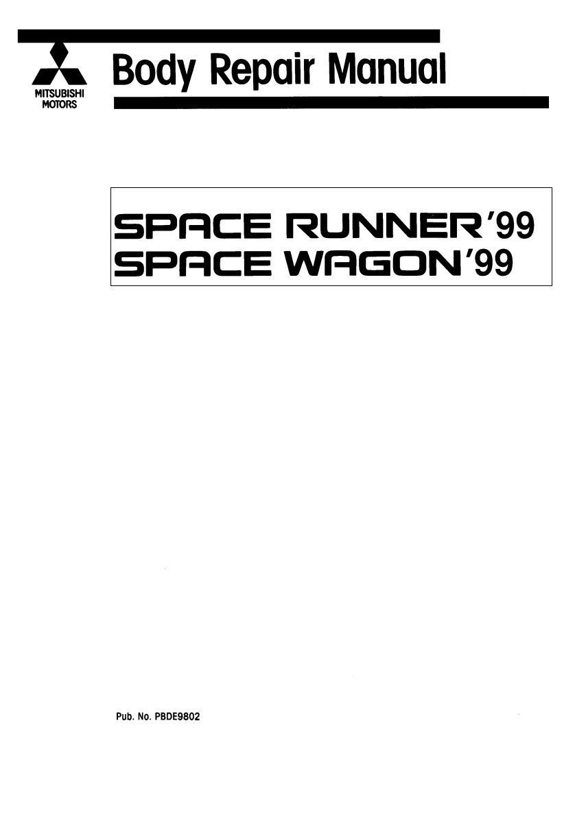 mitsubishi space wagon 1999 workshop manual
