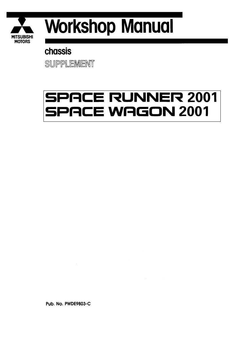 mitsubishi space wagon 2001 workshop manual